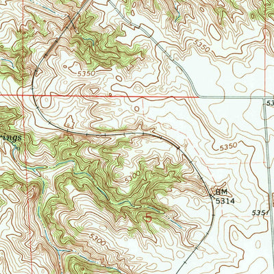 United States Geological Survey Albin, WY-NE (1991, 24000-Scale) digital map