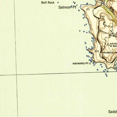United States Geological Survey Albion, CA (1943, 62500-Scale) digital map
