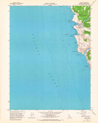 United States Geological Survey Albion, CA (1960, 24000-Scale) digital map