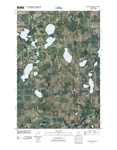 United States Geological Survey Albion Center, MN (2010, 24000-Scale) digital map