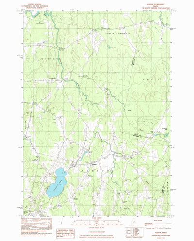 United States Geological Survey Albion, ME (1982, 24000-Scale) digital map