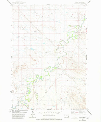 United States Geological Survey Albion, MT (1980, 24000-Scale) digital map