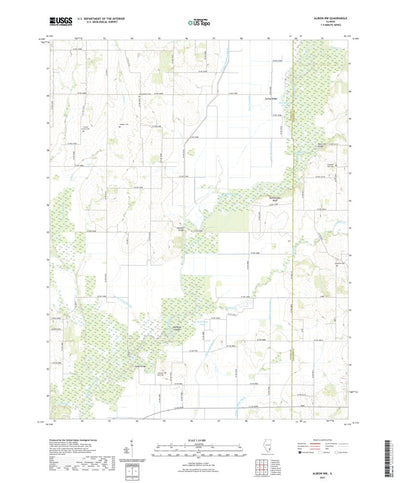 United States Geological Survey Albion NW, IL (2021, 24000-Scale) digital map