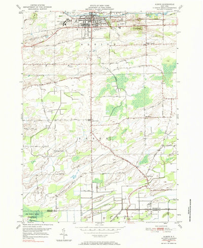 United States Geological Survey Albion, NY (1950, 24000-Scale) digital map