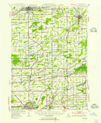 United States Geological Survey Albion, NY (1950, 62500-Scale) digital map
