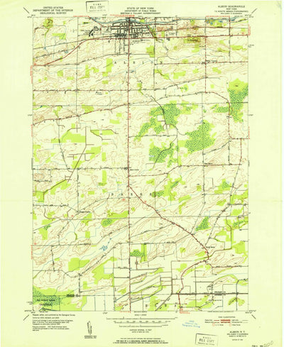 United States Geological Survey Albion, NY (1952, 24000-Scale) digital map