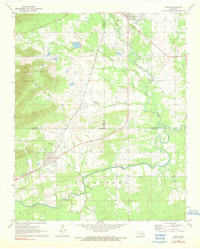 United States Geological Survey Albion, OK (1971, 24000-Scale) digital map