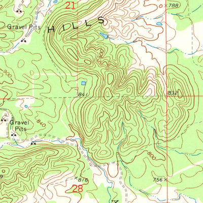United States Geological Survey Albion, OK (1971, 24000-Scale) digital map