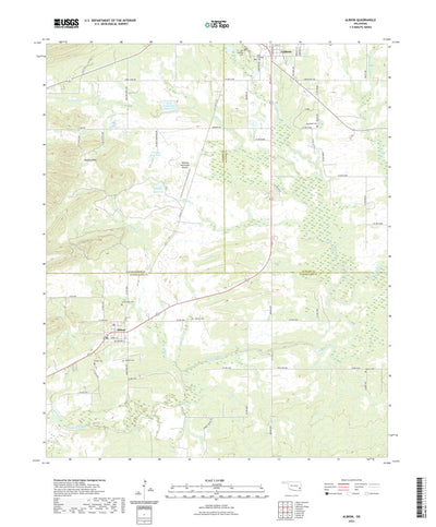 United States Geological Survey Albion, OK (2022, 24000-Scale) digital map