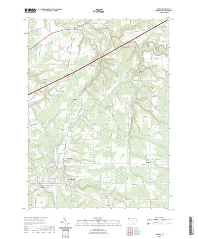 United States Geological Survey Albion, PA (2023, 24000-Scale) digital map