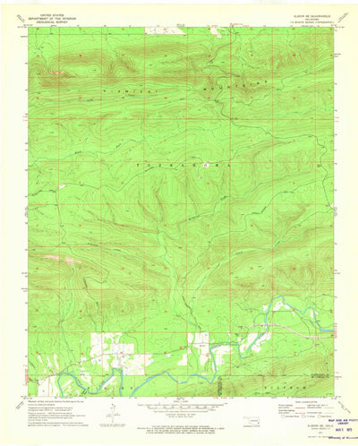 United States Geological Survey Albion SE, OK (1971, 24000-Scale) digital map