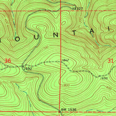 United States Geological Survey Albion SE, OK (1971, 24000-Scale) digital map
