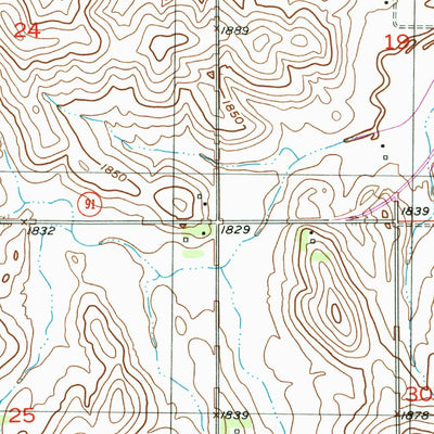 United States Geological Survey Albion West, NE (1954, 24000-Scale) digital map