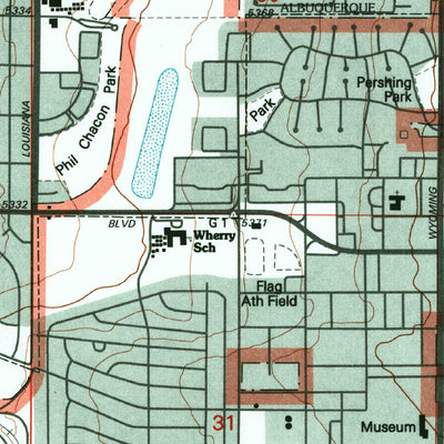 United States Geological Survey Albuquerque East, NM (1990, 24000-Scale) digital map