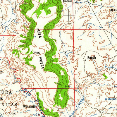 United States Geological Survey Albuquerque, NM (1958, 250000-Scale) digital map