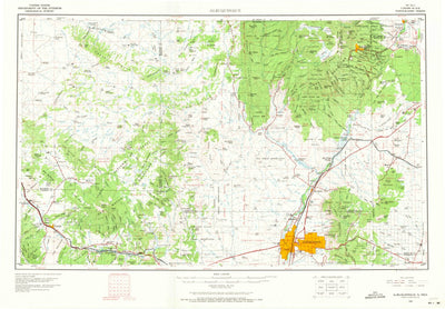 United States Geological Survey Albuquerque, NM (1963, 250000-Scale) digital map
