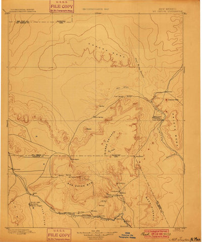 United States Geological Survey Albuquerque W, NM (1899, 250000-Scale) digital map