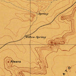 United States Geological Survey Albuquerque W, NM (1899, 250000-Scale) digital map