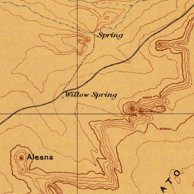 United States Geological Survey Albuquerque W, NM (1899, 250000-Scale) digital map