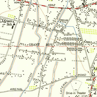 United States Geological Survey Albuquerque West, NM (1954, 24000-Scale) digital map