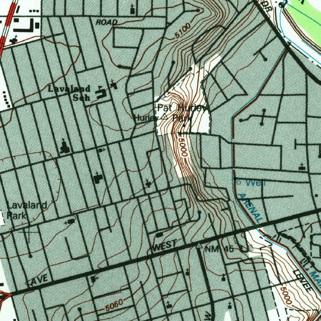 Albuquerque West, NM (1990, 24000-Scale) Map by United States ...