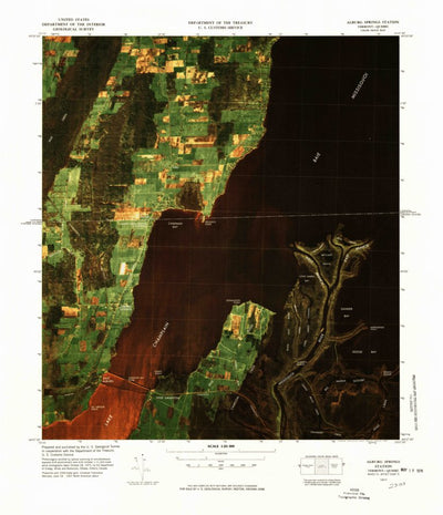 United States Geological Survey Alburg Springs Station, VT (1977, 25000-Scale) digital map