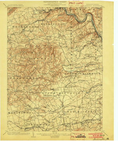 United States Geological Survey Alburtis, PA (1902, 62500-Scale) digital map