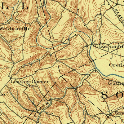 United States Geological Survey Alburtis, PA (1902, 62500-Scale) digital map