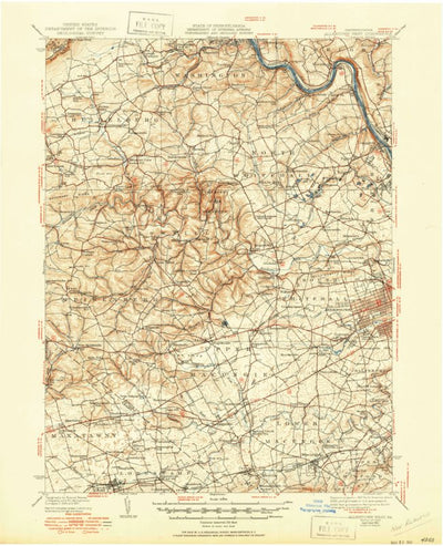 United States Geological Survey Alburtis, PA (1942, 62500-Scale) digital map