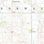 United States Geological Survey Alcester NW, SD (1968, 24000-Scale) digital map