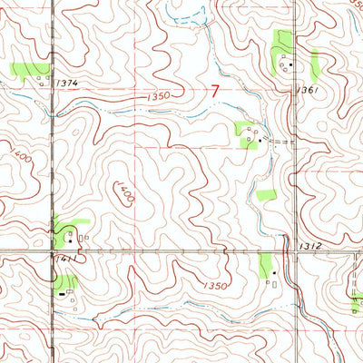 United States Geological Survey Alcester SE, SD-IA (1968, 24000-Scale) digital map