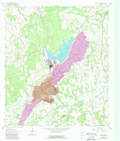 United States Geological Survey Alcoa Lake, TX (1963, 24000-Scale) digital map