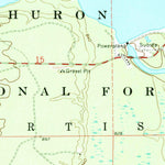 United States Geological Survey Alcona Dam Pond, MI (1972, 24000-Scale) digital map