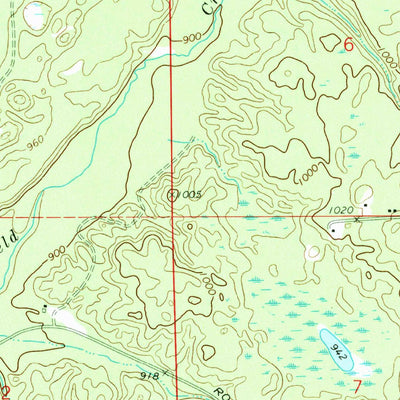 United States Geological Survey Alcona Dam Pond, MI (1972, 24000-Scale) digital map