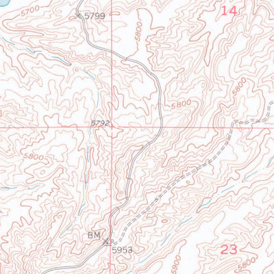 United States Geological Survey Alcova SE, WY (1950, 24000-Scale) digital map