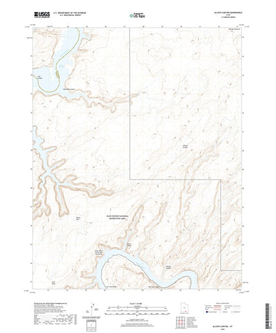 United States Geological Survey Alcove Canyon, UT (2020, 24000-Scale) digital map