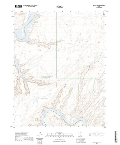 United States Geological Survey Alcove Canyon, UT (2023, 24000-Scale) digital map