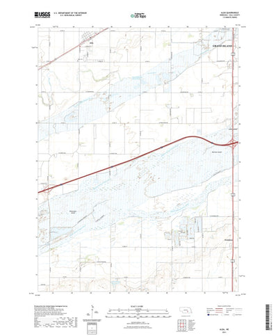 United States Geological Survey Alda, NE (2021, 24000-Scale) digital map
