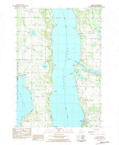 United States Geological Survey Alden, MI (1983, 24000-Scale) digital map