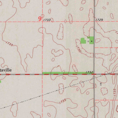 United States Geological Survey Alden SE, KS (1971, 24000-Scale) digital map
