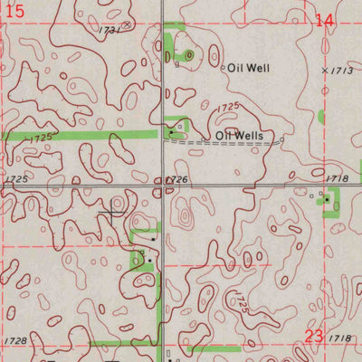 United States Geological Survey Alden SE, KS (1971, 24000-Scale) digital map