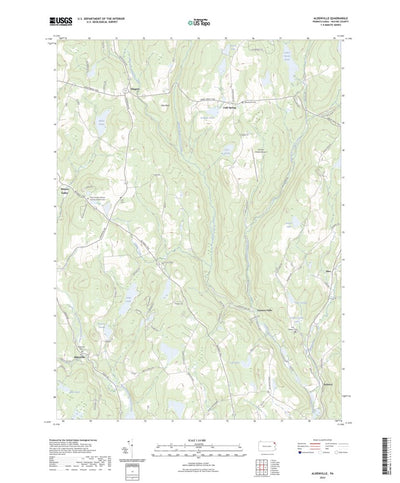 United States Geological Survey Aldenville, PA (2023, 24000-Scale) digital map