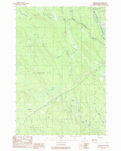 United States Geological Survey Alder Brook, ME (1989, 24000-Scale) digital map