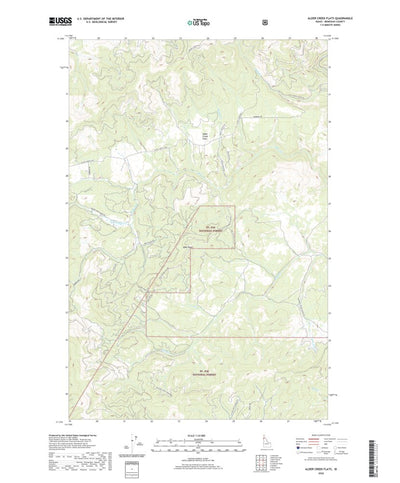 United States Geological Survey Alder Creek Flats, ID (2020, 24000-Scale) digital map