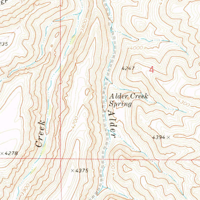 United States Geological Survey Alder Creek, OR (1972, 24000-Scale) digital map