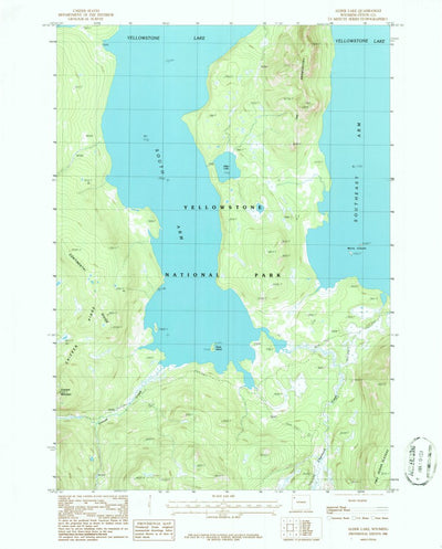United States Geological Survey Alder Lake, WY (1986, 24000-Scale) digital map