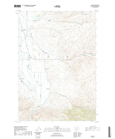 United States Geological Survey Alder, MT (2020, 24000-Scale) digital map