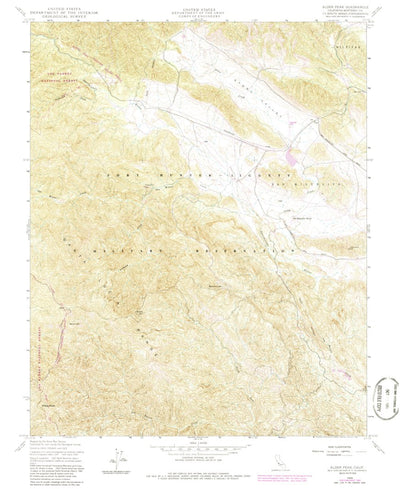 United States Geological Survey Alder Peak, CA (1949, 24000-Scale) digital map