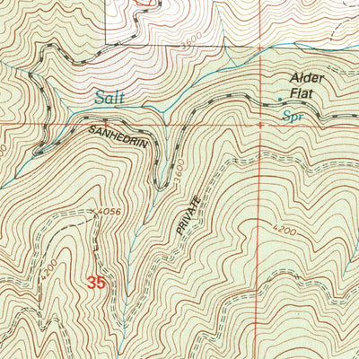 United States Geological Survey Alder Springs, CA (1996, 24000-Scale) digital map