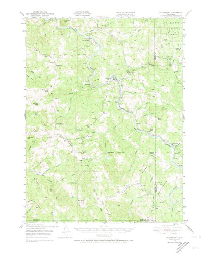 United States Geological Survey Alderpoint, CA (1949, 62500-Scale) digital map